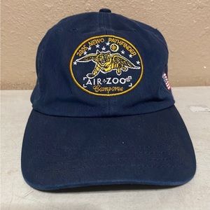 2005 NEWO Pathfinder Air Zoo Flying Tiger Navy Blue Hat Cap Strapback